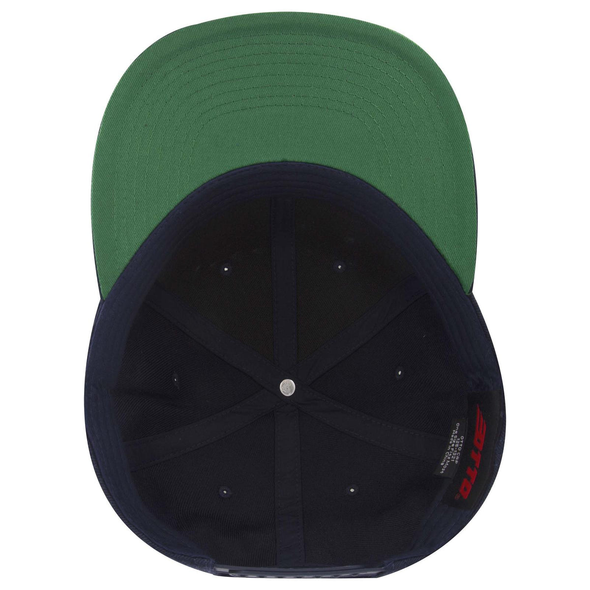 Inside View of 004A - Navy OTTO CAP "OTTO SNAP" 6 Panel Pro Style Snapback Hat