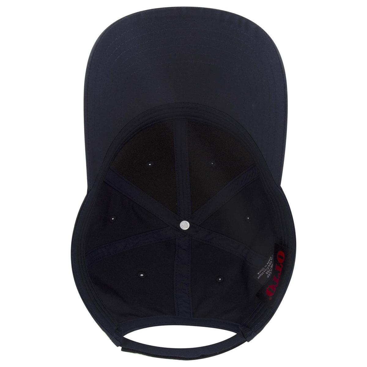 Inside View of 004B - Nvy OTTO CAP 6 Panel Low Profile Baseball Cap