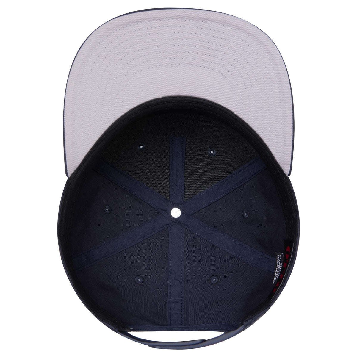 Inside View of 004B - Nvy OTTO CAP "OTTO SNAP" 5 Panel Pro Style Snapback Hat