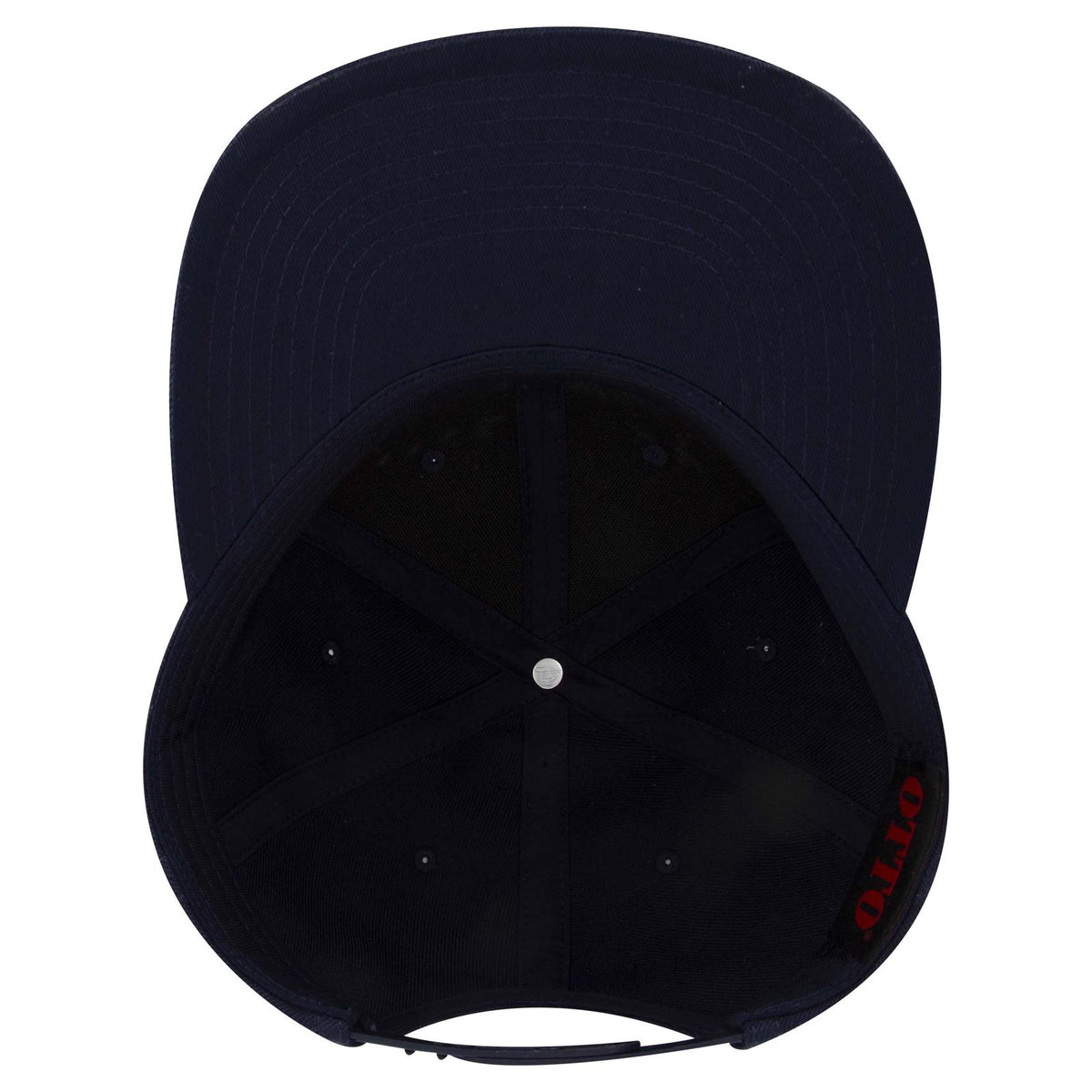Inside View of 004B - Nvy OTTO CAP "OTTO SNAP" 6 Panel Pro Style Snapback Hat