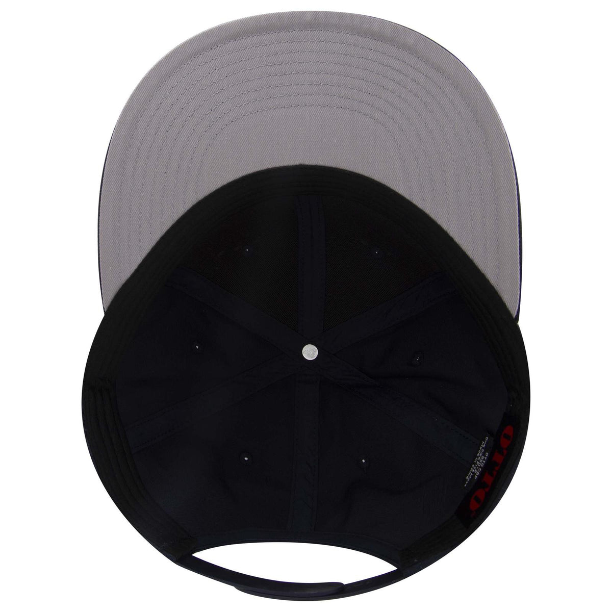 Inside View of 004C - Navy OTTO CAP "OTTO SNAP" 6 Panel Pro Style Snapback Hat