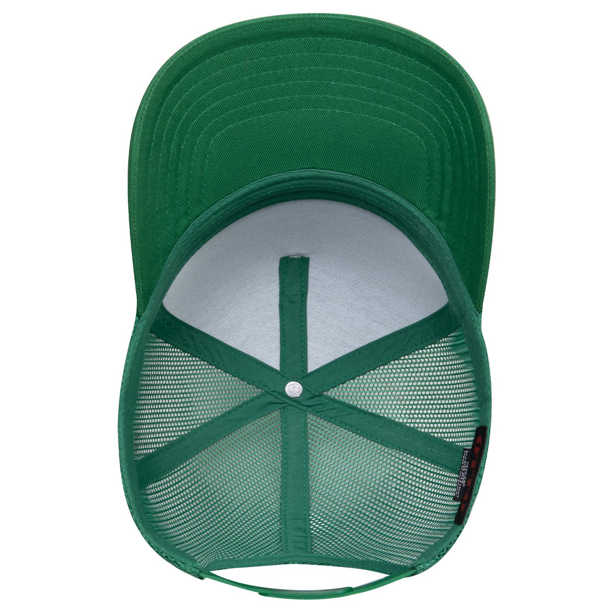 Inside View of 005 - Kelly OTTO CAP 5 Panel Mid Profile Mesh Back Trucker Hat