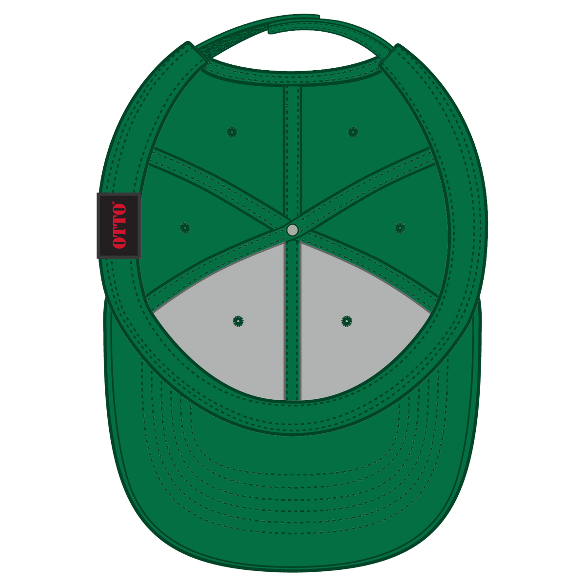 Inside View of 005 - Kelly OTTO CAP 6 Panel Low Profile Baseball Cap