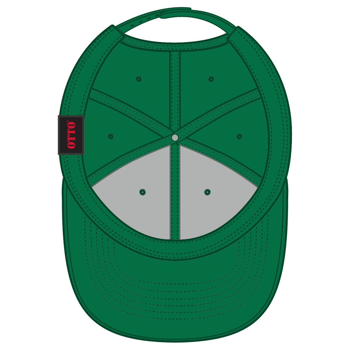 Inside View of 005 - Kelly OTTO CAP 6 Panel Low Profile Baseball Cap