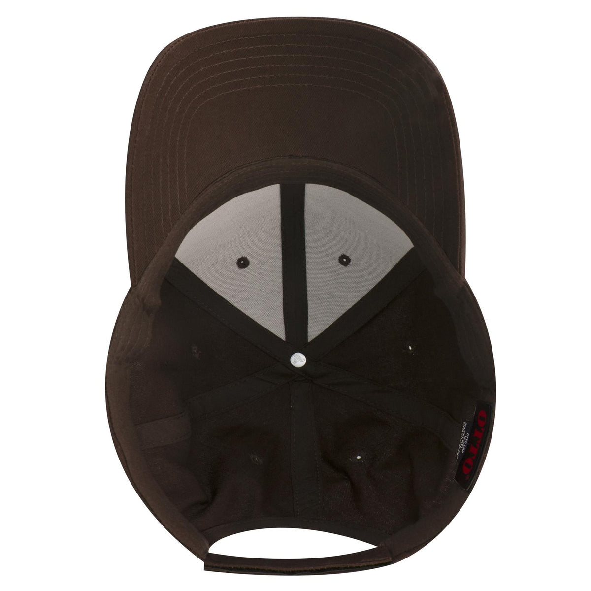 Inside View of 007 - Brown OTTO CAP 6 Panel Low Profile Baseball Cap