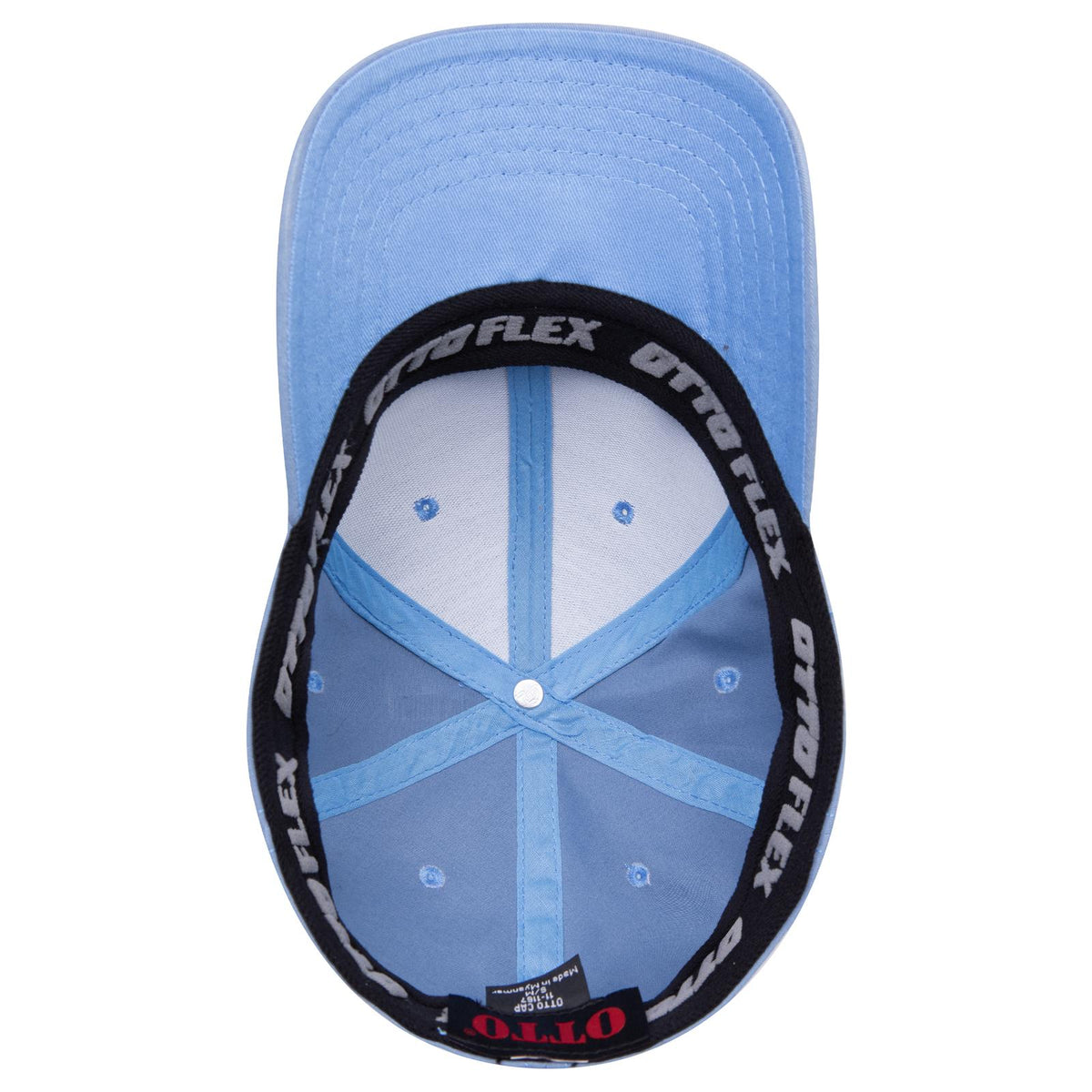 Inside View of 008 - Col. Blue OTTO CAP "OTTO FLEX" Fitted 6 Panel Low Profile Baseball Cap