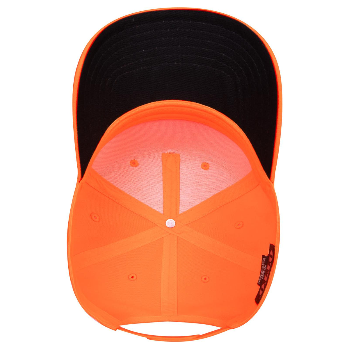 Inside View of 009 - N. Orange OTTO CAP 5 Panel Mid Profile Baseball Cap
