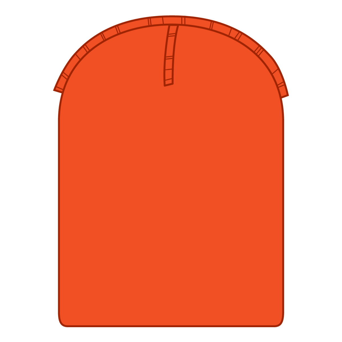 Inside View of 009 - N. Orange OTTO CAP 9 1/2" Premium Rib Knit Beanie