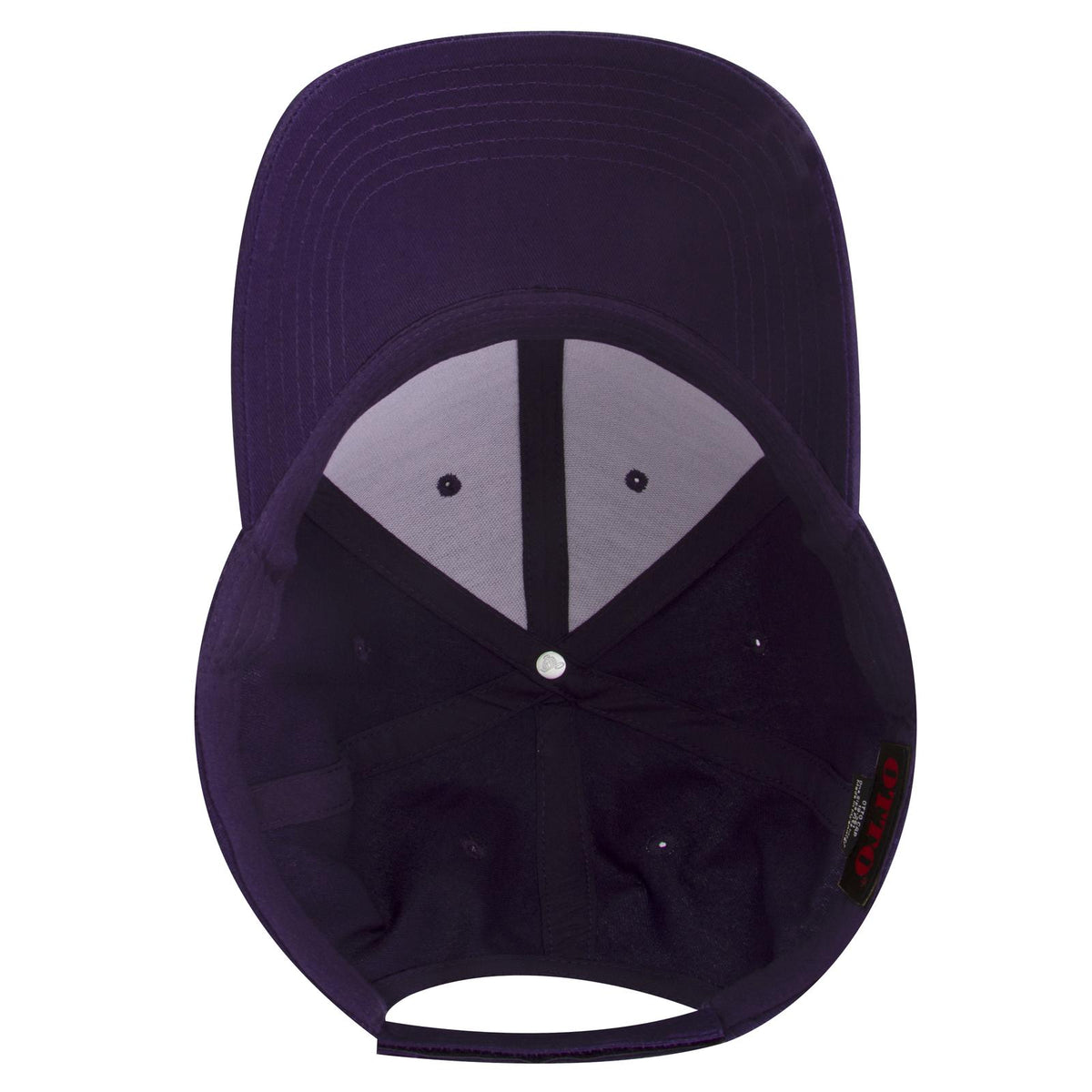Inside View of 011 - Purple OTTO CAP 6 Panel Low Profile Baseball Cap