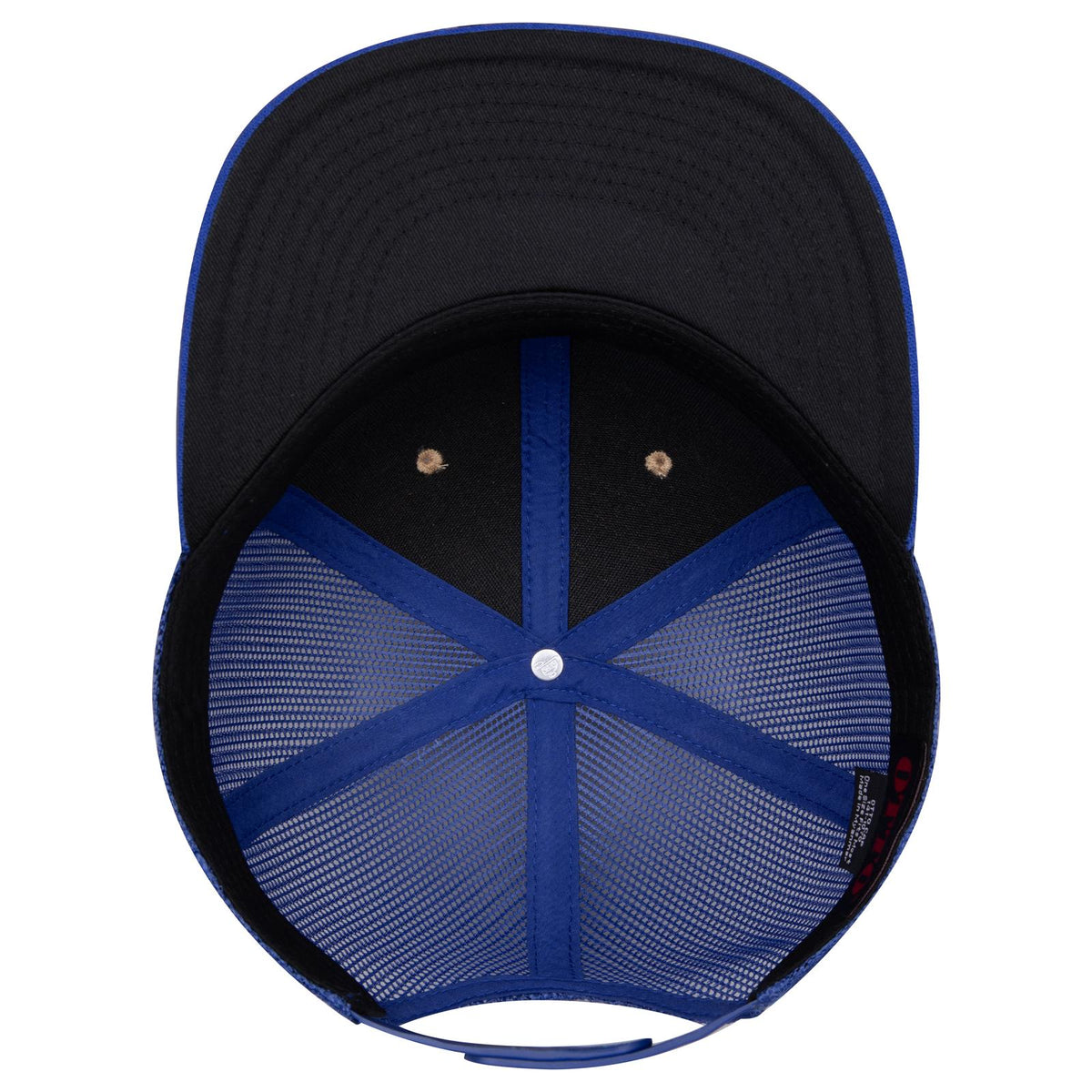 Inside View of 0111201 - Ryl/Crk/Ryl OTTO CAP "OTTO SNAP" 6 Panel Pro Style Mesh Back Trucker Snapback Hat