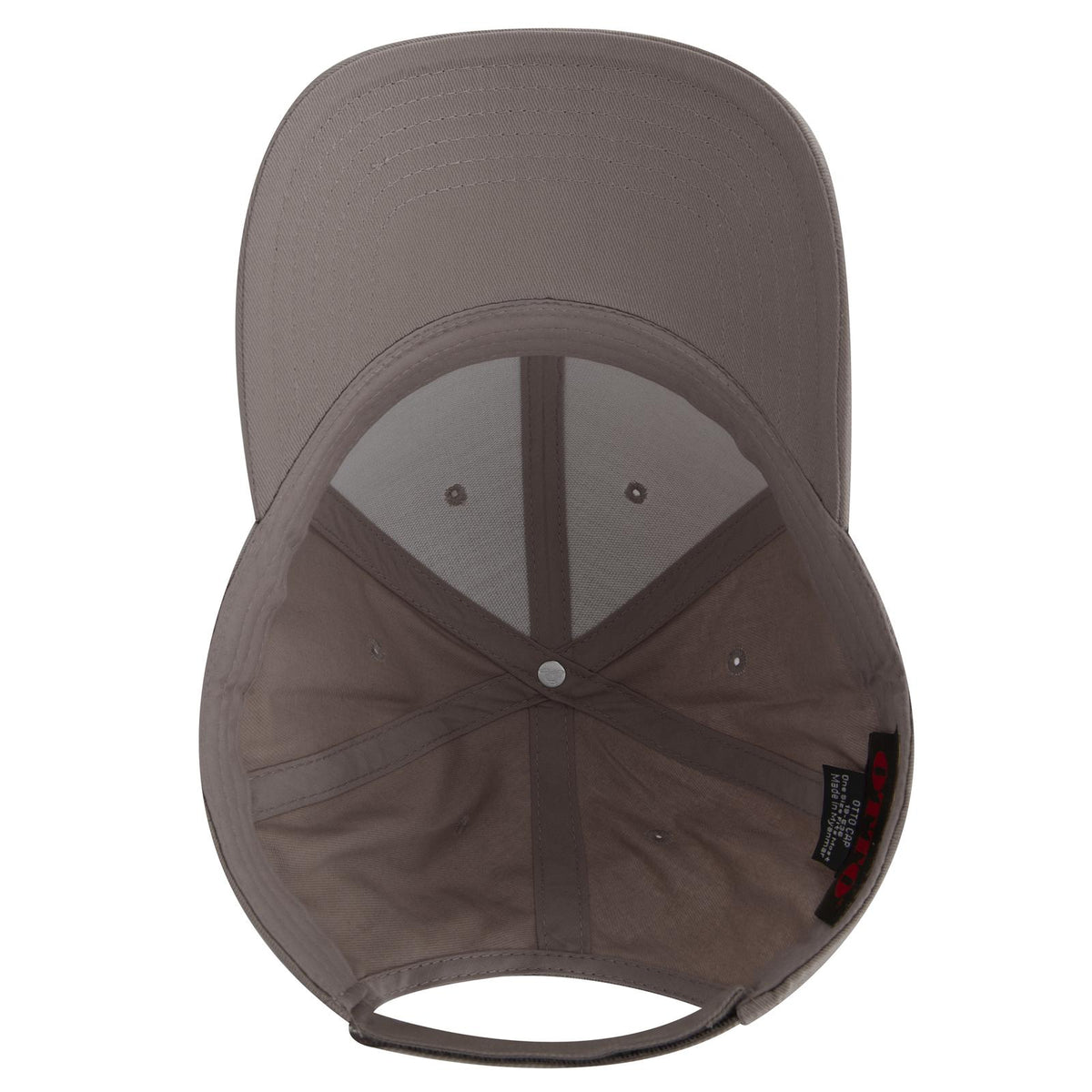 Inside View of 014 - Gray OTTO CAP 6 Panel Low Profile Baseball Cap