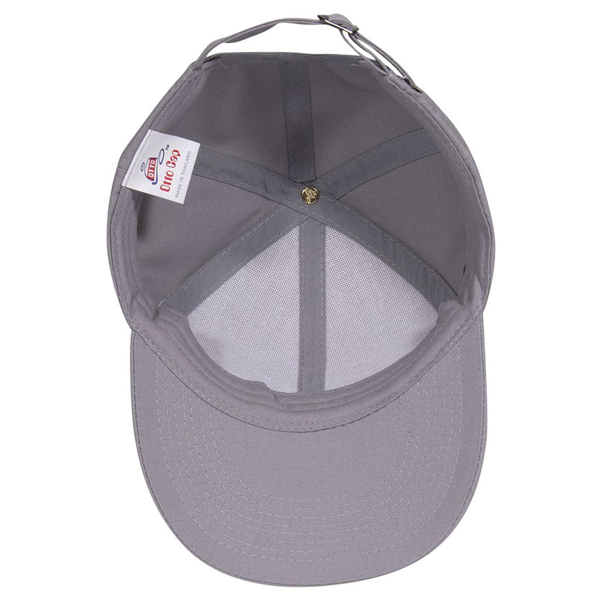 Inside View of 014 - Gray OTTO CAP 6 Panel Low Profile Baseball Cap
