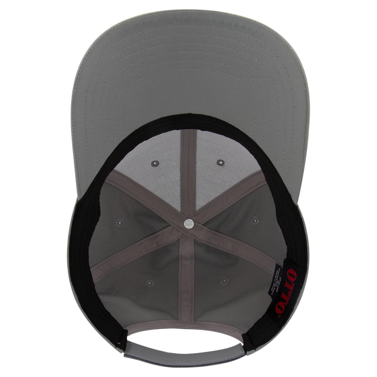 Inside View of 014 - Gray OTTO CAP 6 Panel Low Profile Baseball Cap