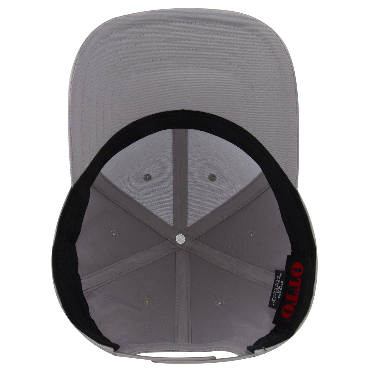 Inside View of 014 - Gray OTTO CAP 6 Panel Low Profile Baseball Cap