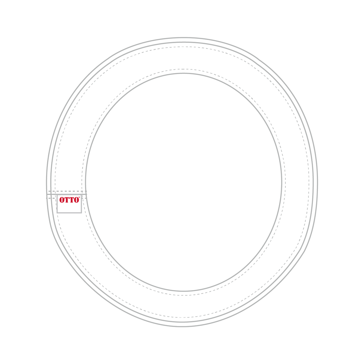 Inside View of 016 - White OTTO CAP Hat Band