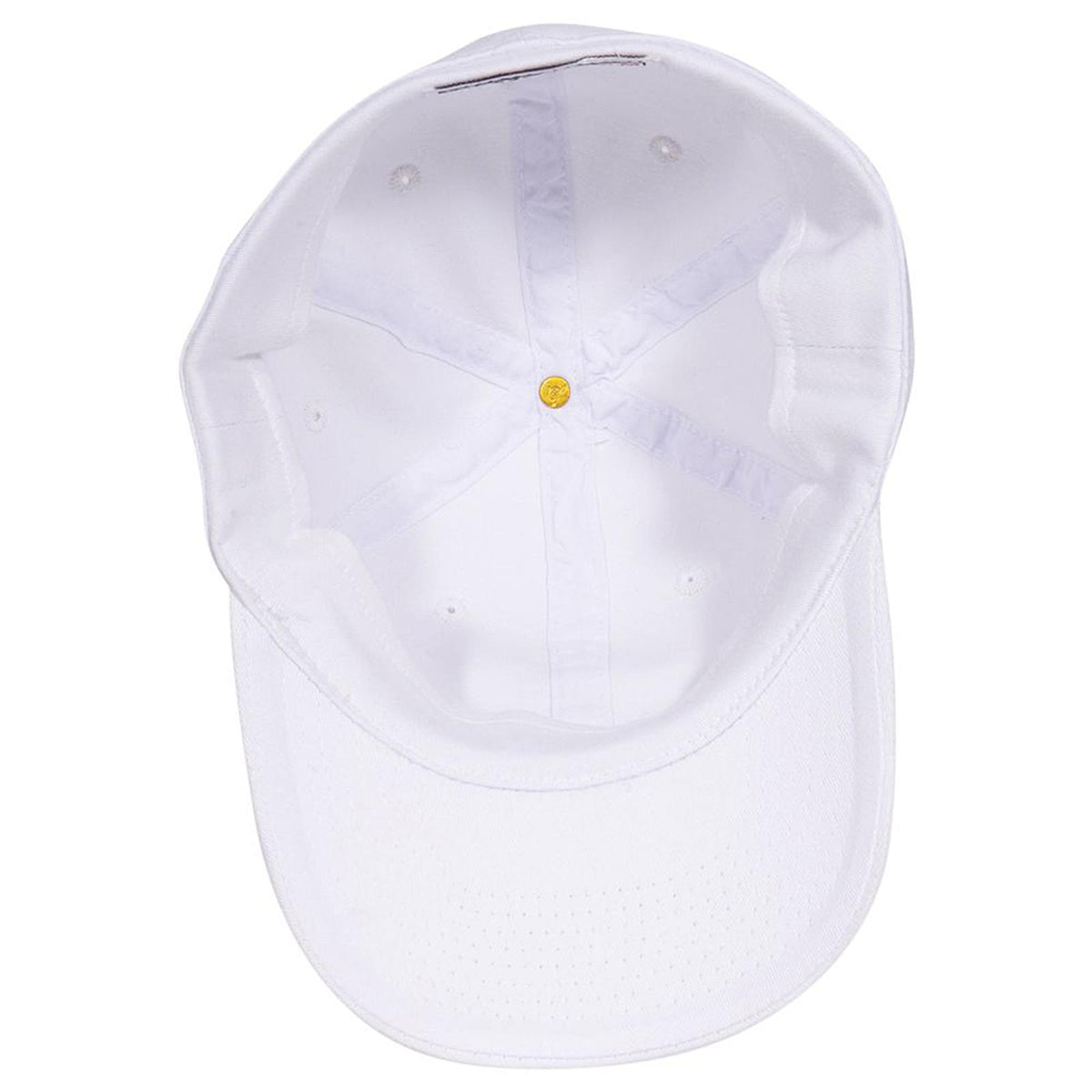 Inside View of 016 - White OTTO CAP "OTTO FLEX" Fitted 6 Panel Low Profile Dad Hat