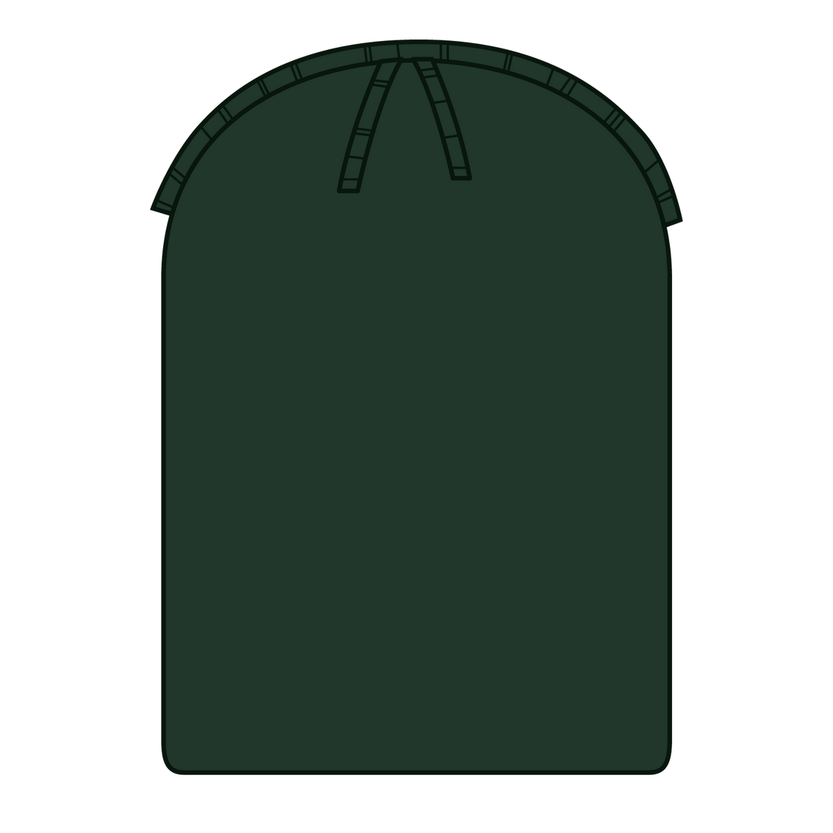 Inside View of 017 - Dk. Green OTTO CAP 12" Classic Knit Beanie w/ Cuff