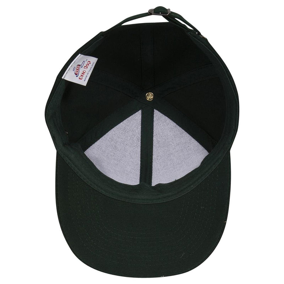 Inside View of 017 - Dk. Green OTTO CAP 6 Panel Low Profile Baseball Cap