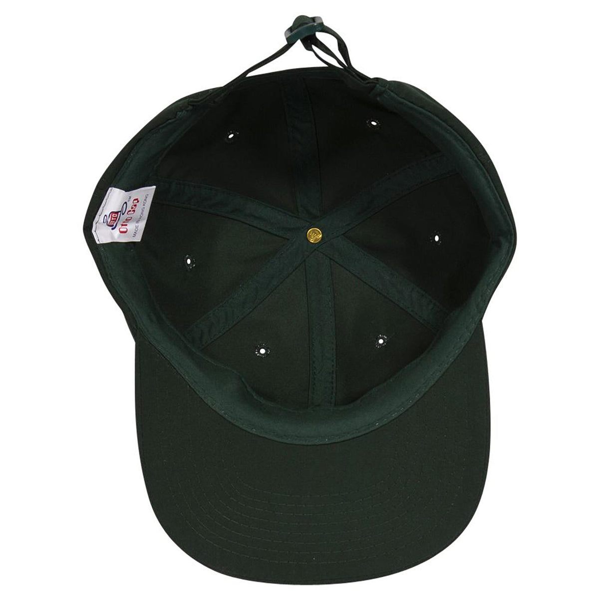Inside View of 017 - Dk. Green OTTO CAP 6 Panel Low Profile Baseball Cap