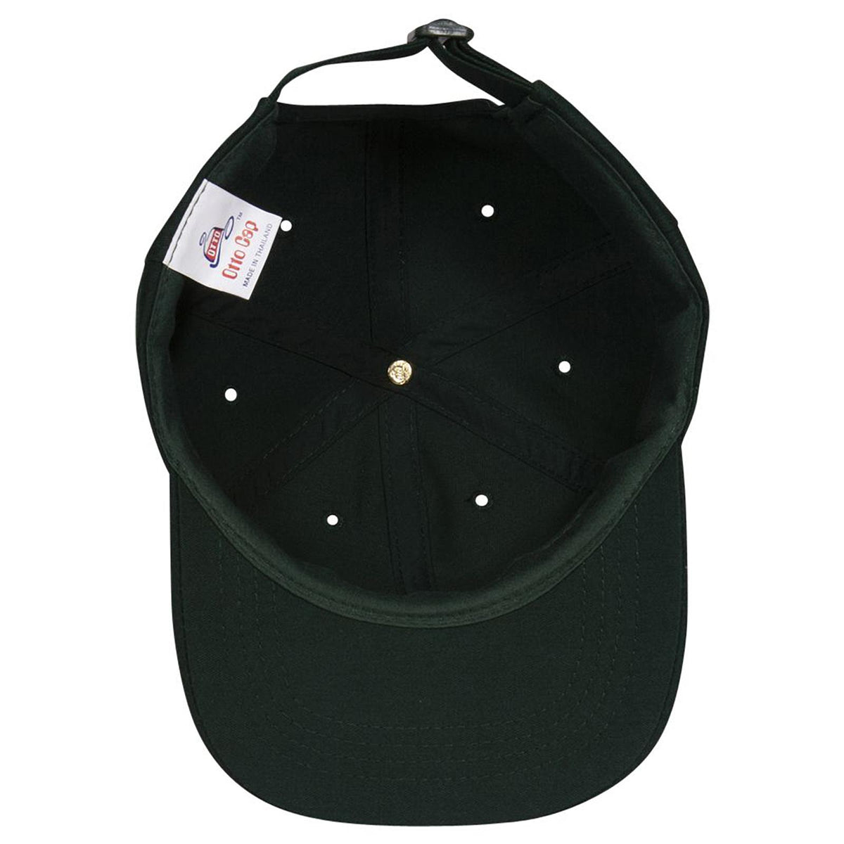 Inside View of 017 - Dk. Green OTTO CAP 6 Panel Low Profile Baseball Cap