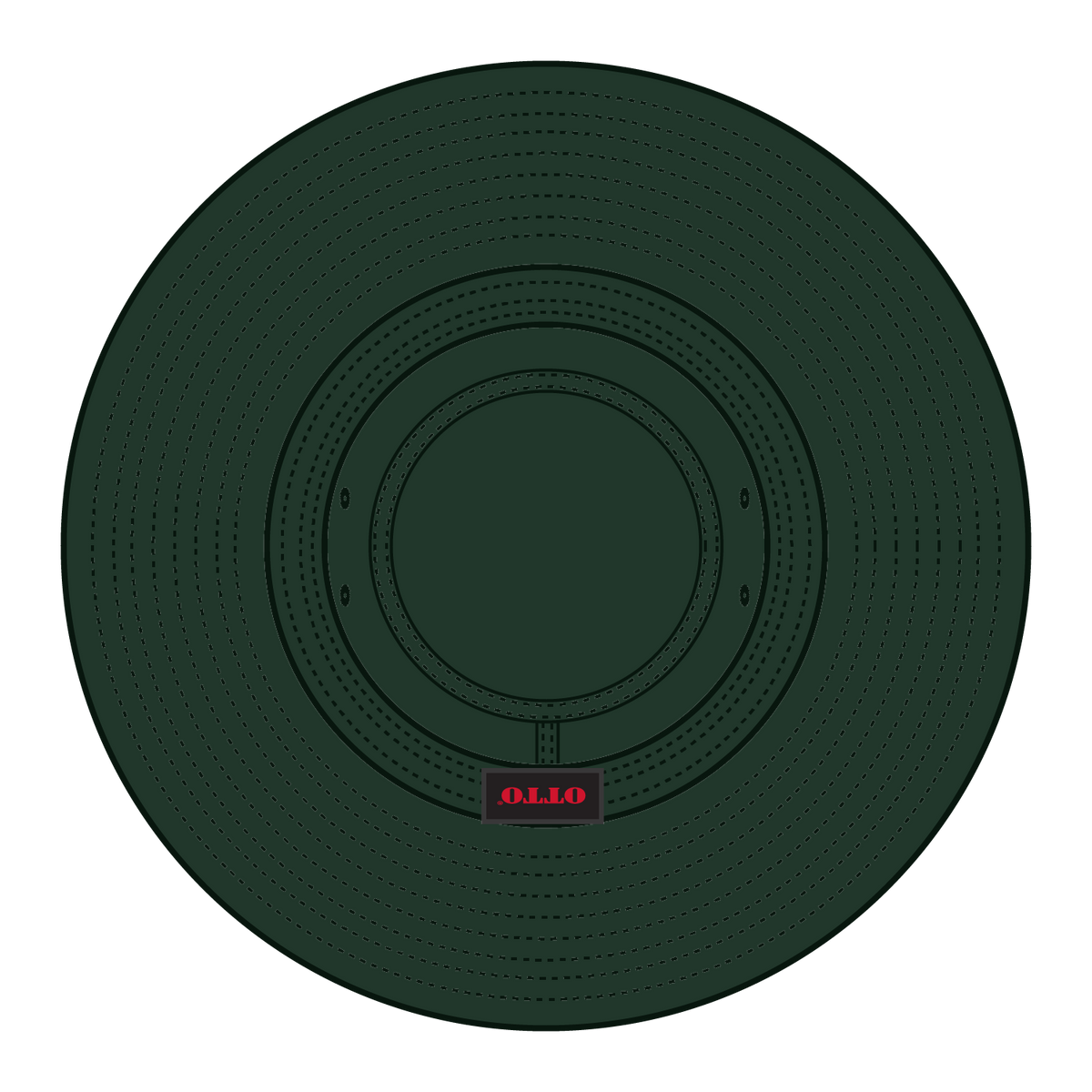 Inside View of 017 - Dk. Green OTTO CAP Boonie Hat