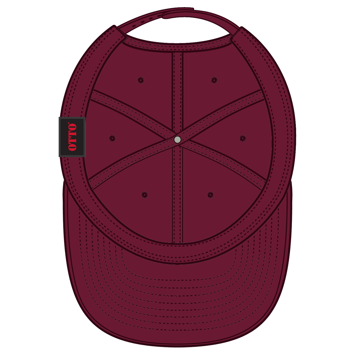 Inside View of 019 - Burg. Marn OTTO CAP 6 Panel Low Profile Baseball Cap