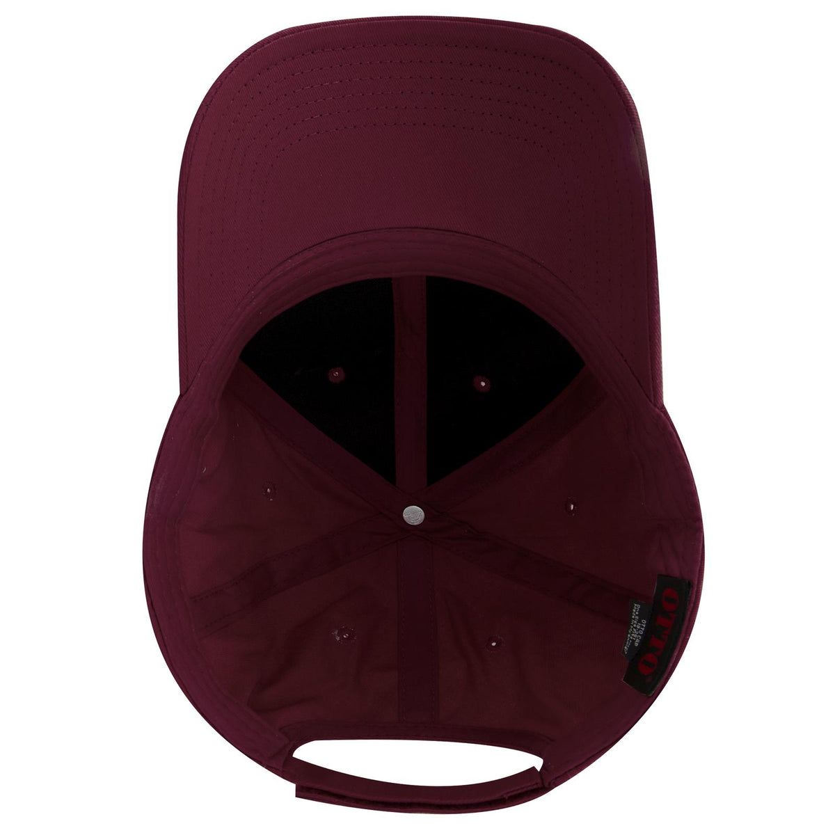 Inside View of 019 - Burg. Marn OTTO CAP 6 Panel Low Profile Baseball Cap