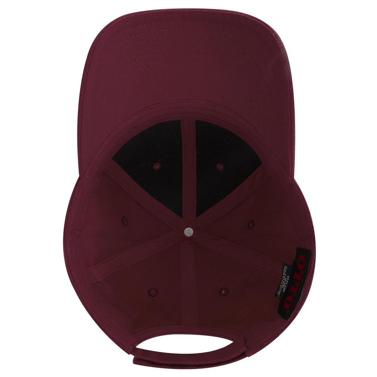 Inside View of 019 - Burg. Marn OTTO CAP 6 Panel Low Profile Baseball Cap