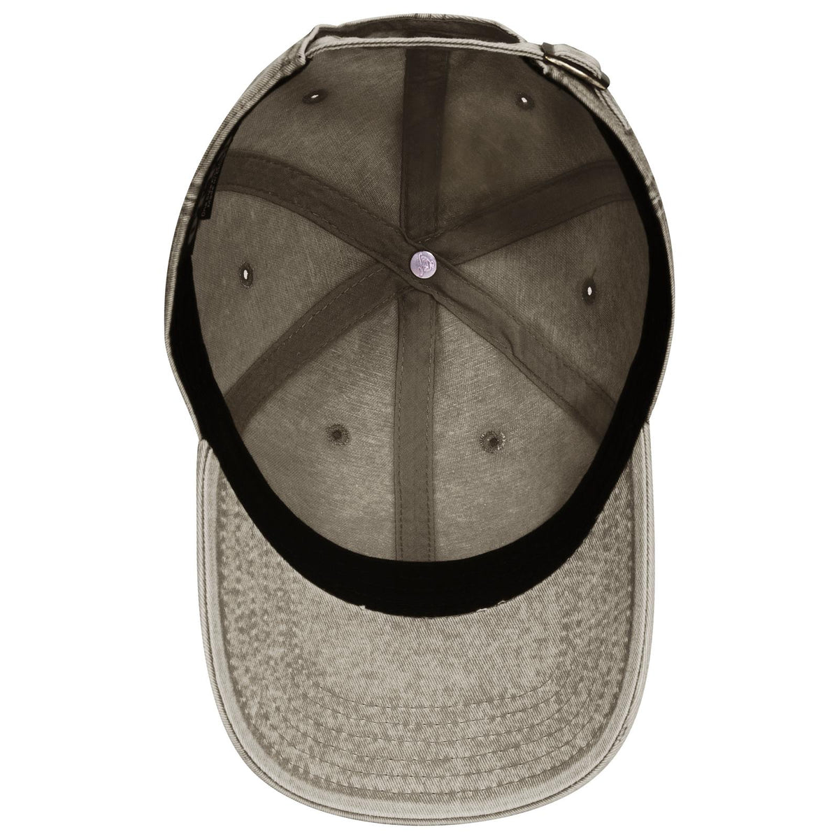 Inside View of 021 - Ol. Green OTTO CAP 6 Panel Low Profile Dad Hat