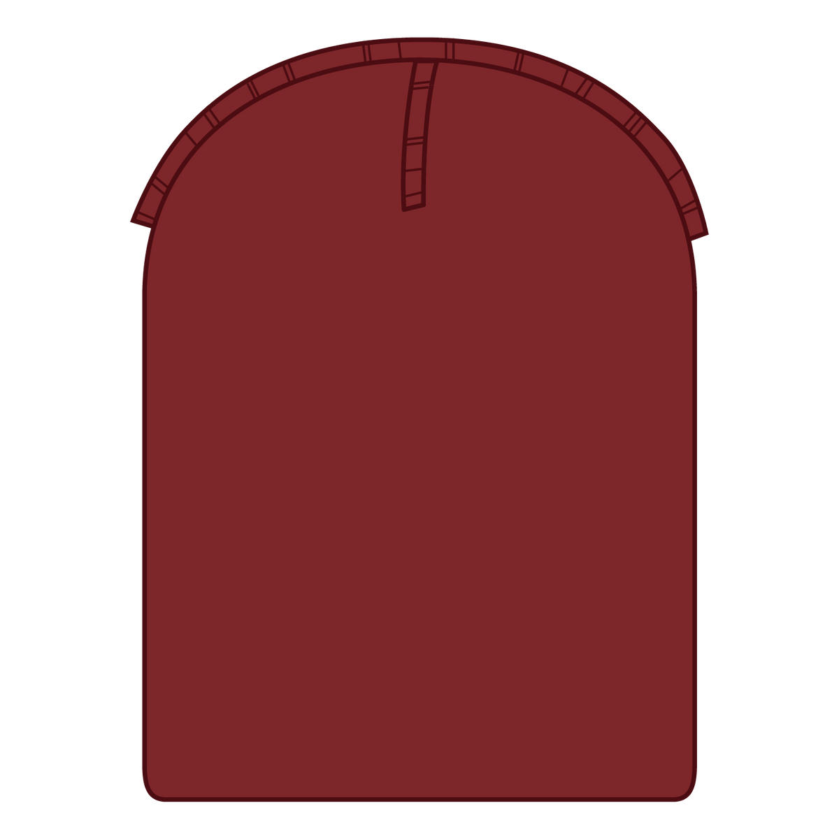 Inside View of 0216 - Red/Wht OTTO CAP 9 1/2" Premium Rib Knit Beanie