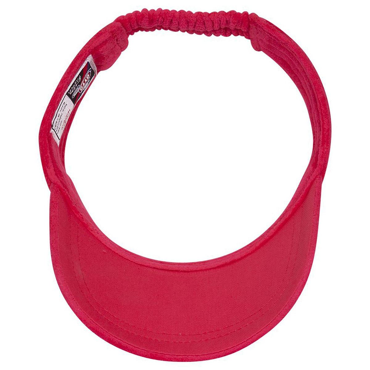 Inside View of 023 - Cherry Red OTTO CAP Sun Visor