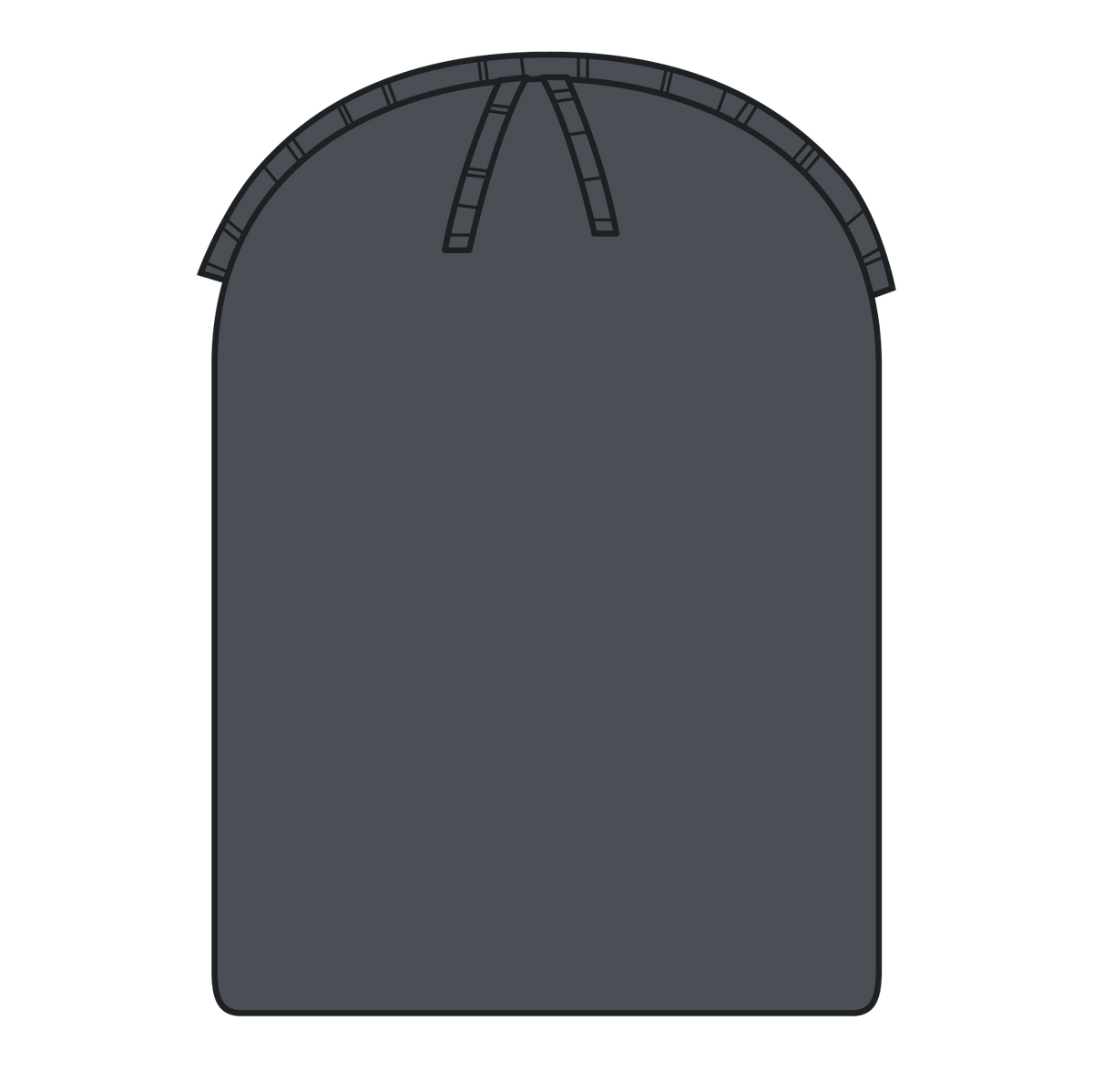 Inside View of 025 - Char. Gray OTTO CAP 12" Classic Knit Beanie w/ Rib Knit Cuff