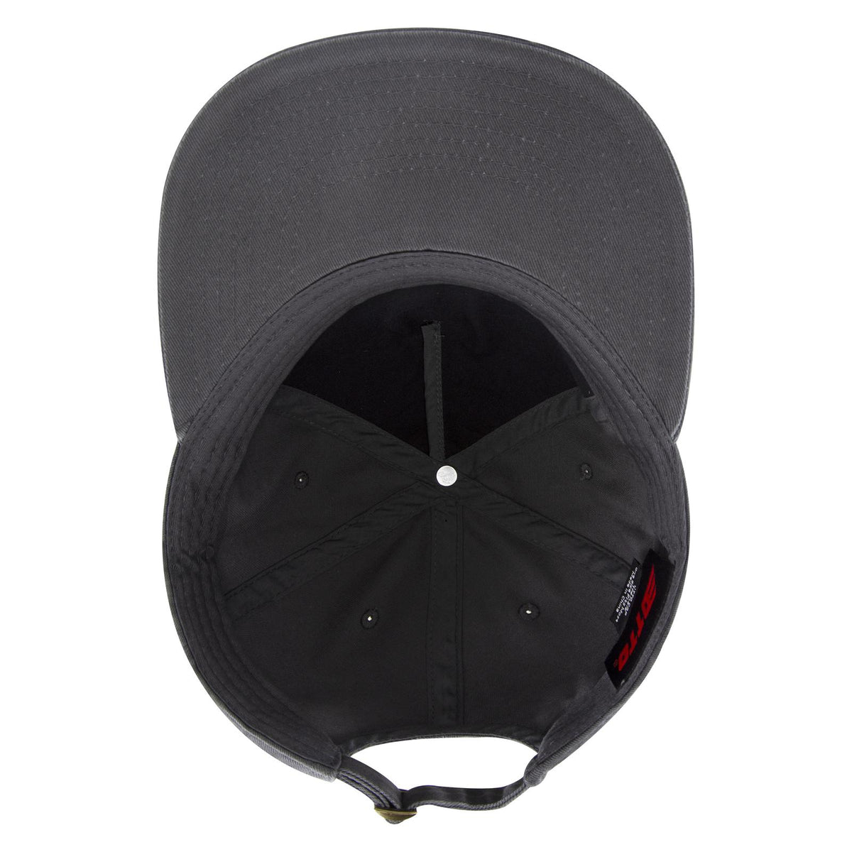 Inside View of 025 - Char. Gray OTTO CAP 5 Panel Low Profile Dad Hat