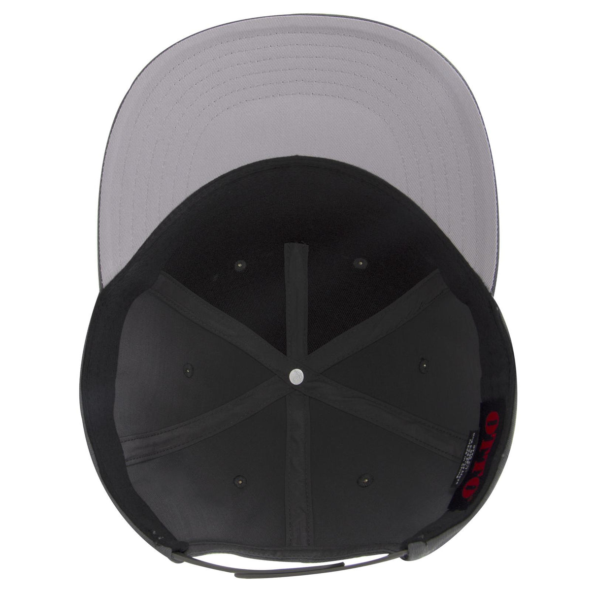 Inside View of 025 - Char. Gray OTTO CAP 5 Panel Pro Style Baseball Cap