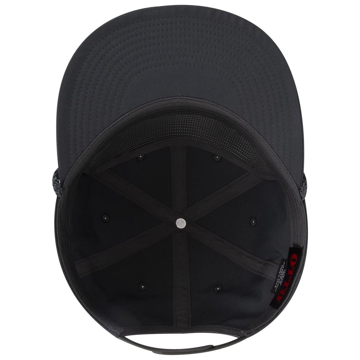 Inside View of 025 - Char. Gray OTTO CAP 5 Panel Pro Style Baseball Cap