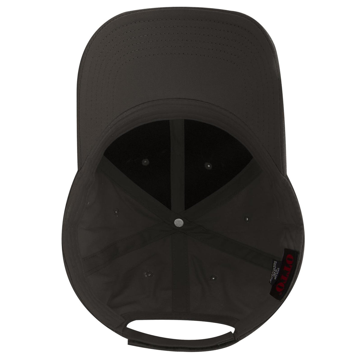 Inside View of 025 - Char. Gray OTTO CAP 6 Panel Low Profile Baseball Cap