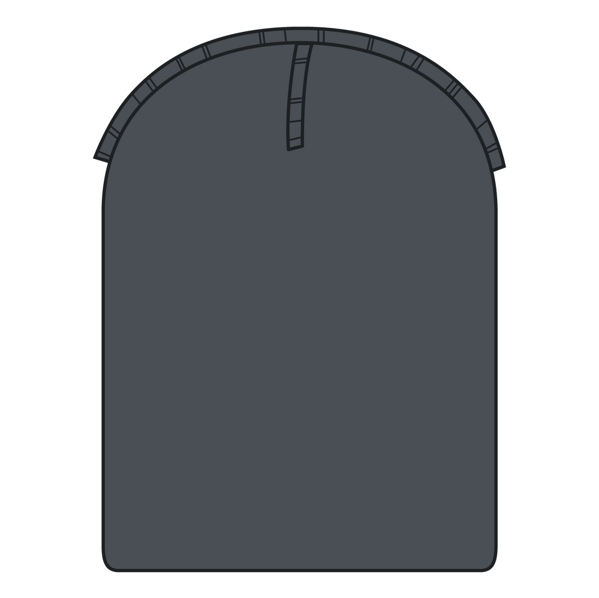 Inside View of 025 - Char. Gray OTTO CAP 9 1/2" Premium Rib Knit Beanie