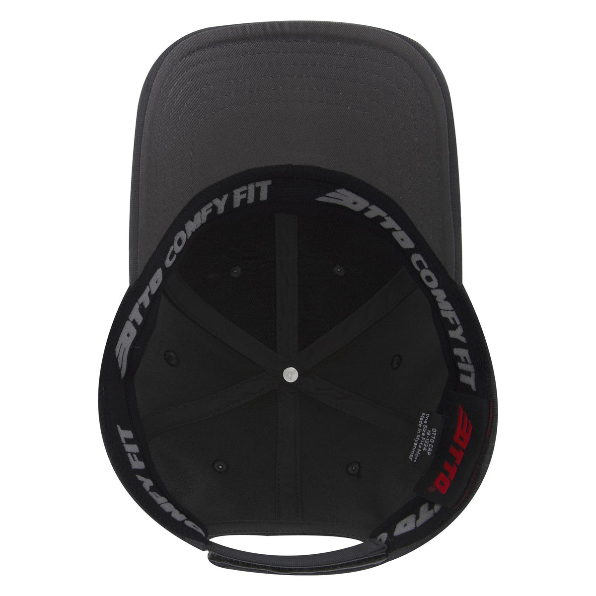 Inside View of 025 - Char. Gray OTTO CAP "OTTO COMFY FIT" 6 Panel Low Profile Baseball Cap