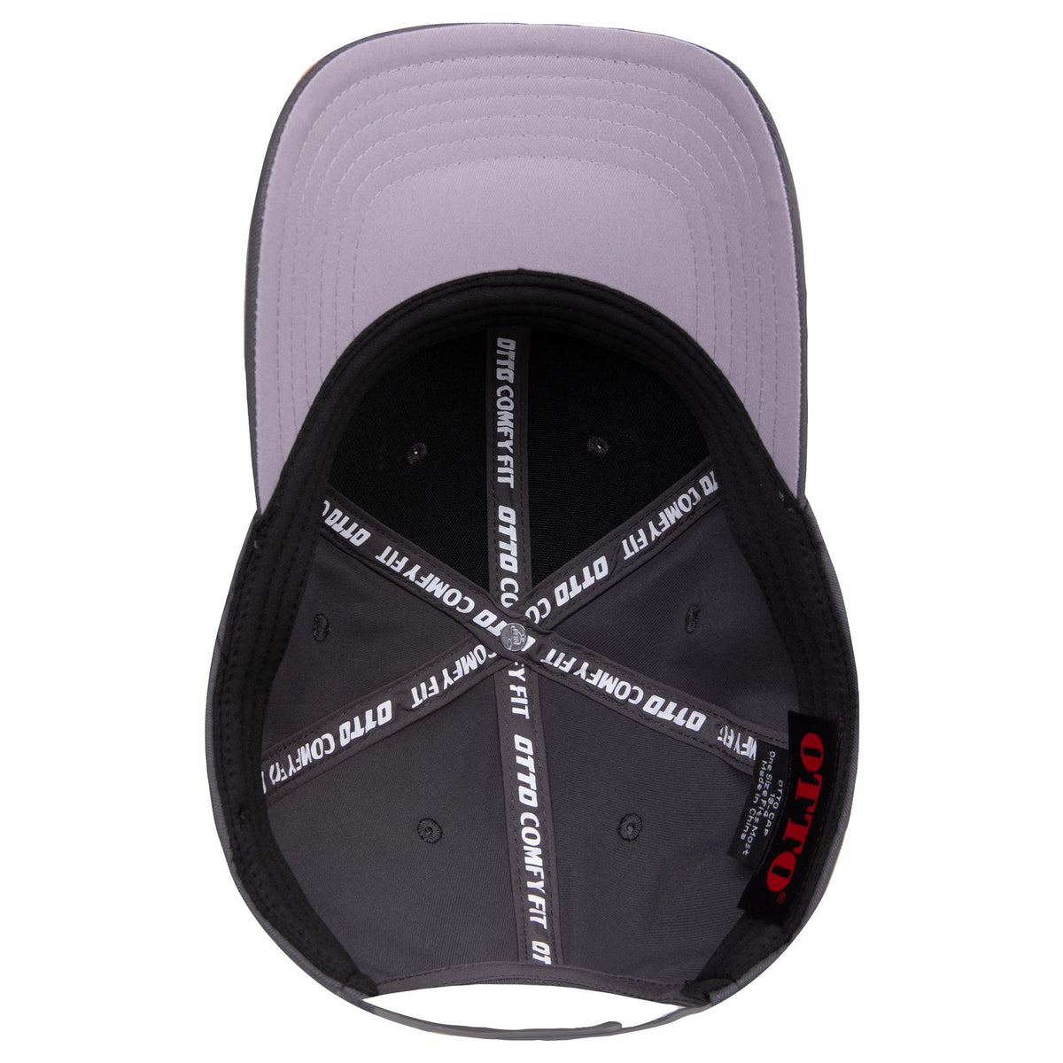 Inside View of 025 - Char. Gray OTTO CAP "OTTO COMFY FIT" 6 Panel Low Profile Baseball Cap