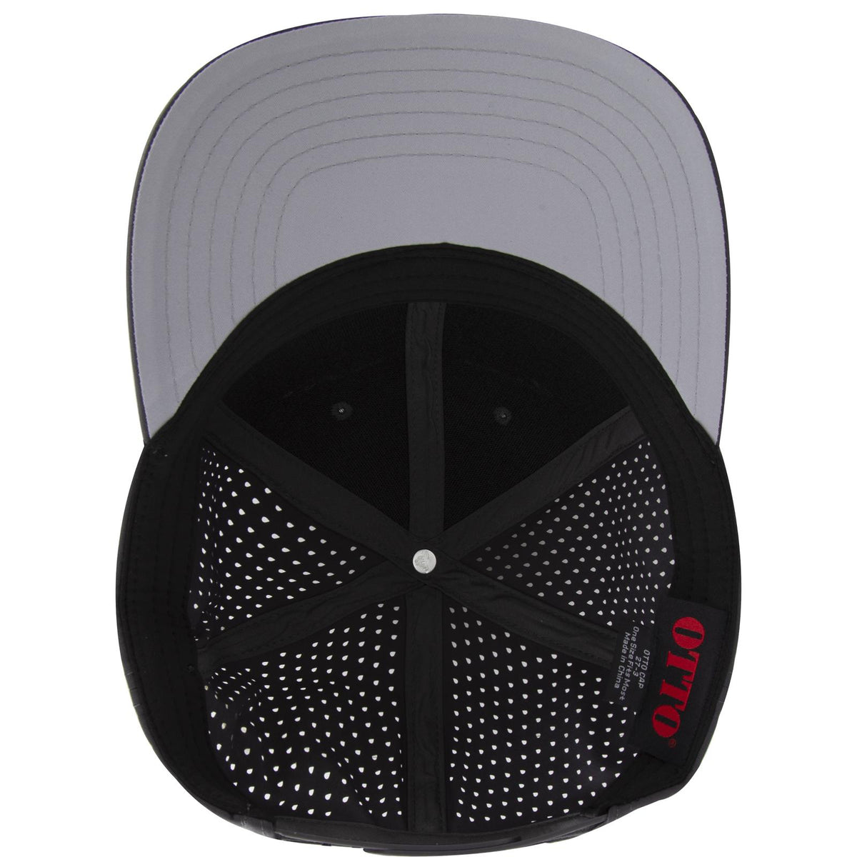 Inside View of 025 - Char. Gray OTTO CAP "OTTO COMFY FIT" 6 Panel Mid Profile Baseball Cap