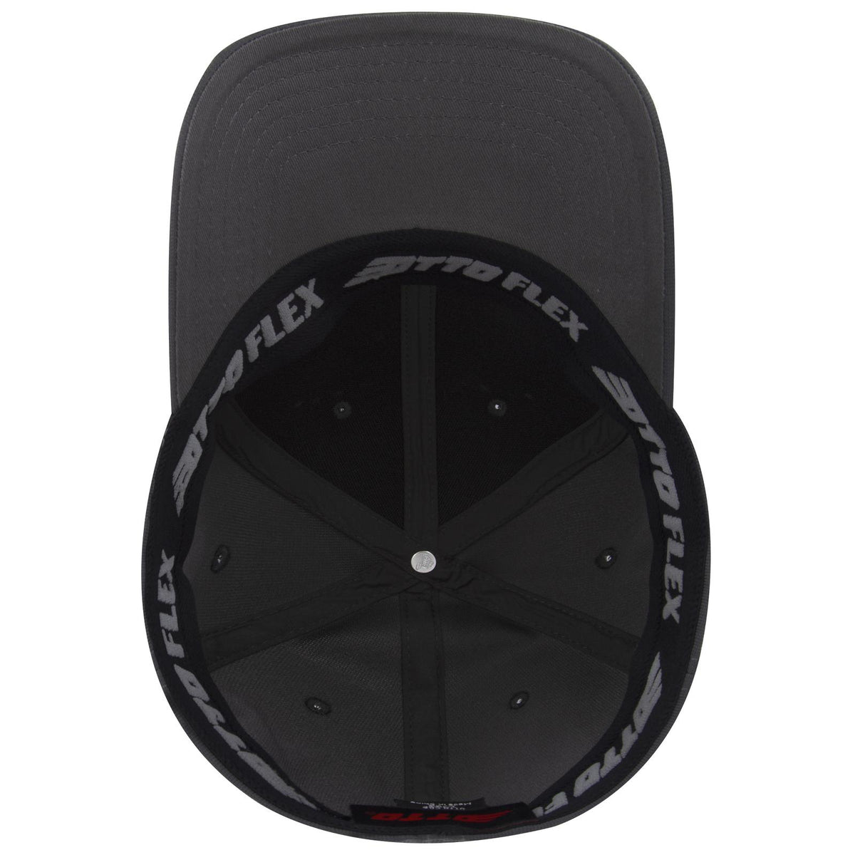 Inside View of 025 - Char. Gray OTTO CAP "OTTO FLEX" Fitted 6 Panel Low Profile Baseball Cap