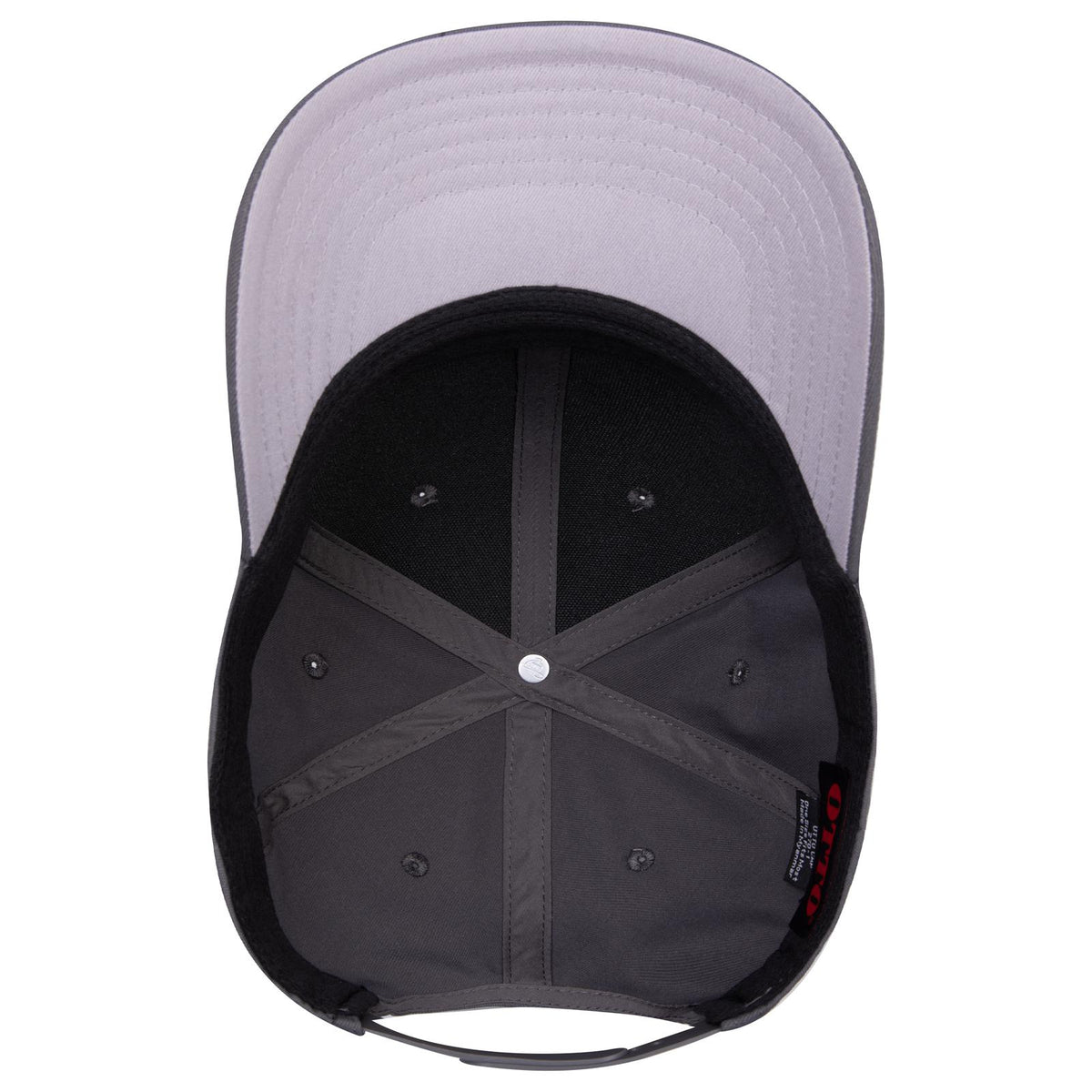 Inside View of 025 - Char. Gray OTTO CAP Seamless 6 Panel Mid Profile Baseball Cap
