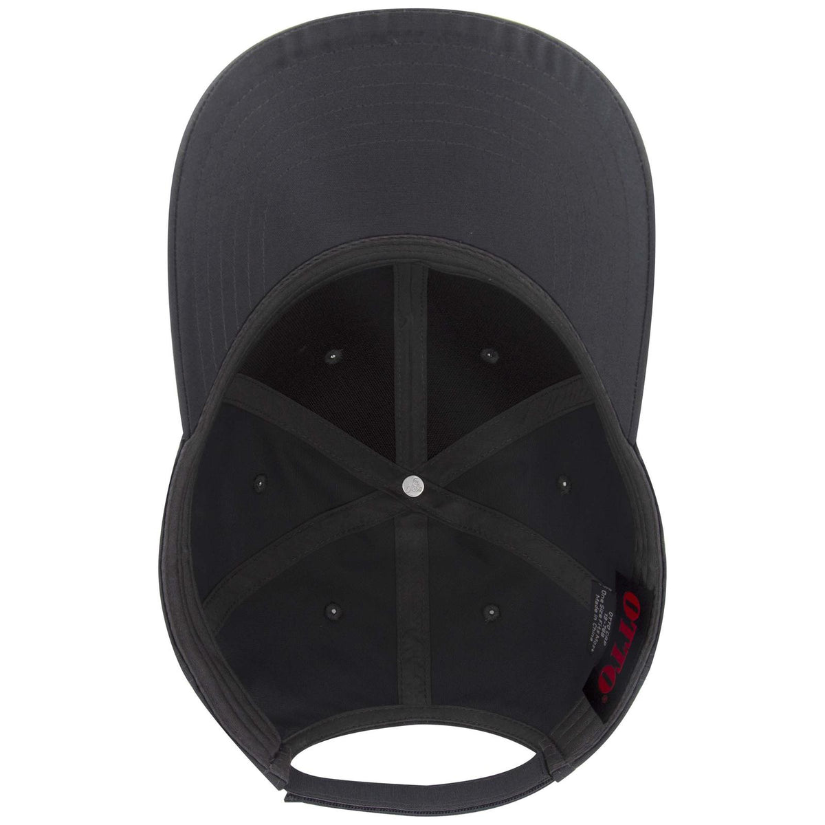 Inside View of 025B - Ch Gry OTTO CAP 6 Panel Low Profile Baseball Cap