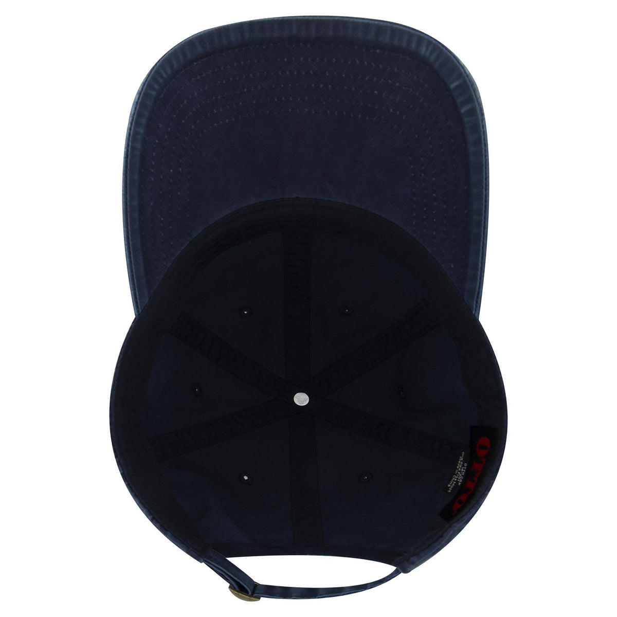 Inside View of 030 - Sky Blue OTTO CAP 6 Panel Low Profile Dad Hat