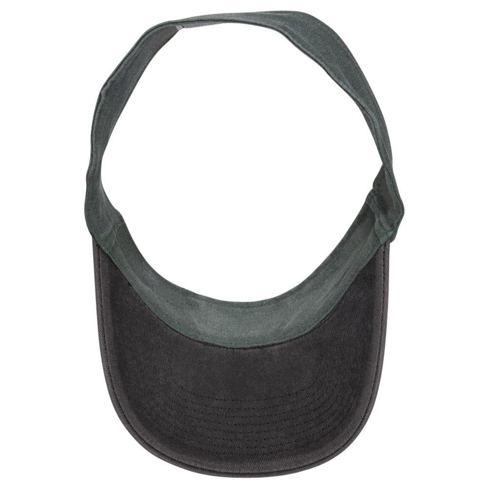 Inside View of 0317 - Blk/Dk.Grn OTTO CAP "OTTO FLEX" Fitted Sun Visor