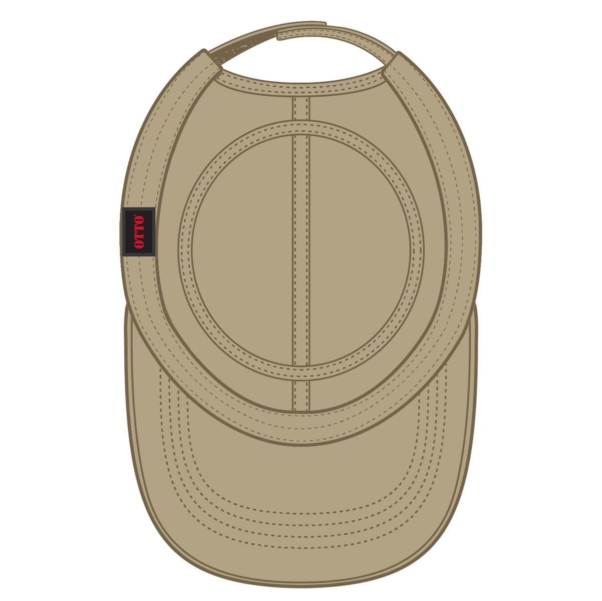 Inside View of 032 - Khaki OTTO CAP Military Hat