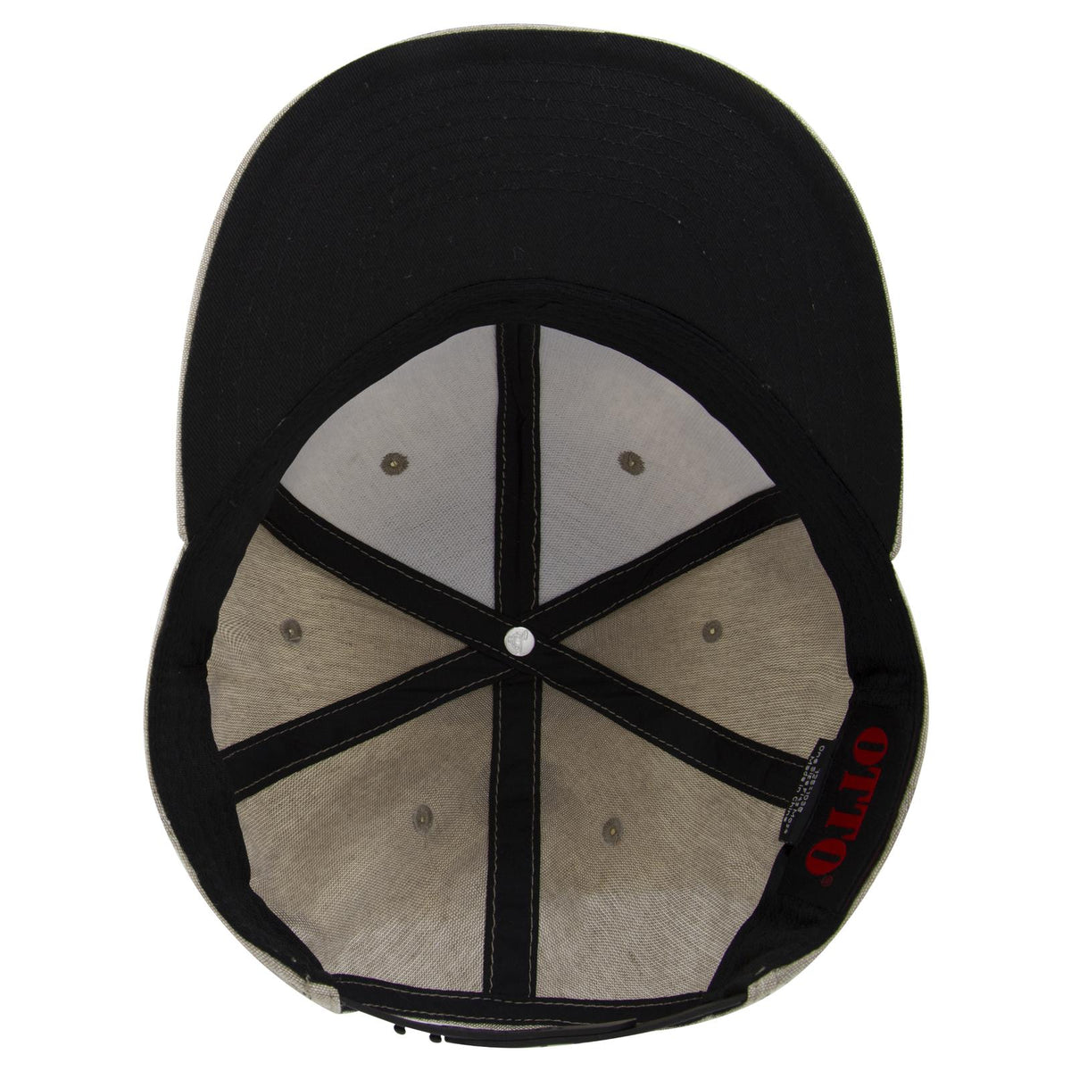 Inside View of 032A - Khk OTTO CAP “OTTO SNAP” 6 Panel Pro Style Snapback Hat