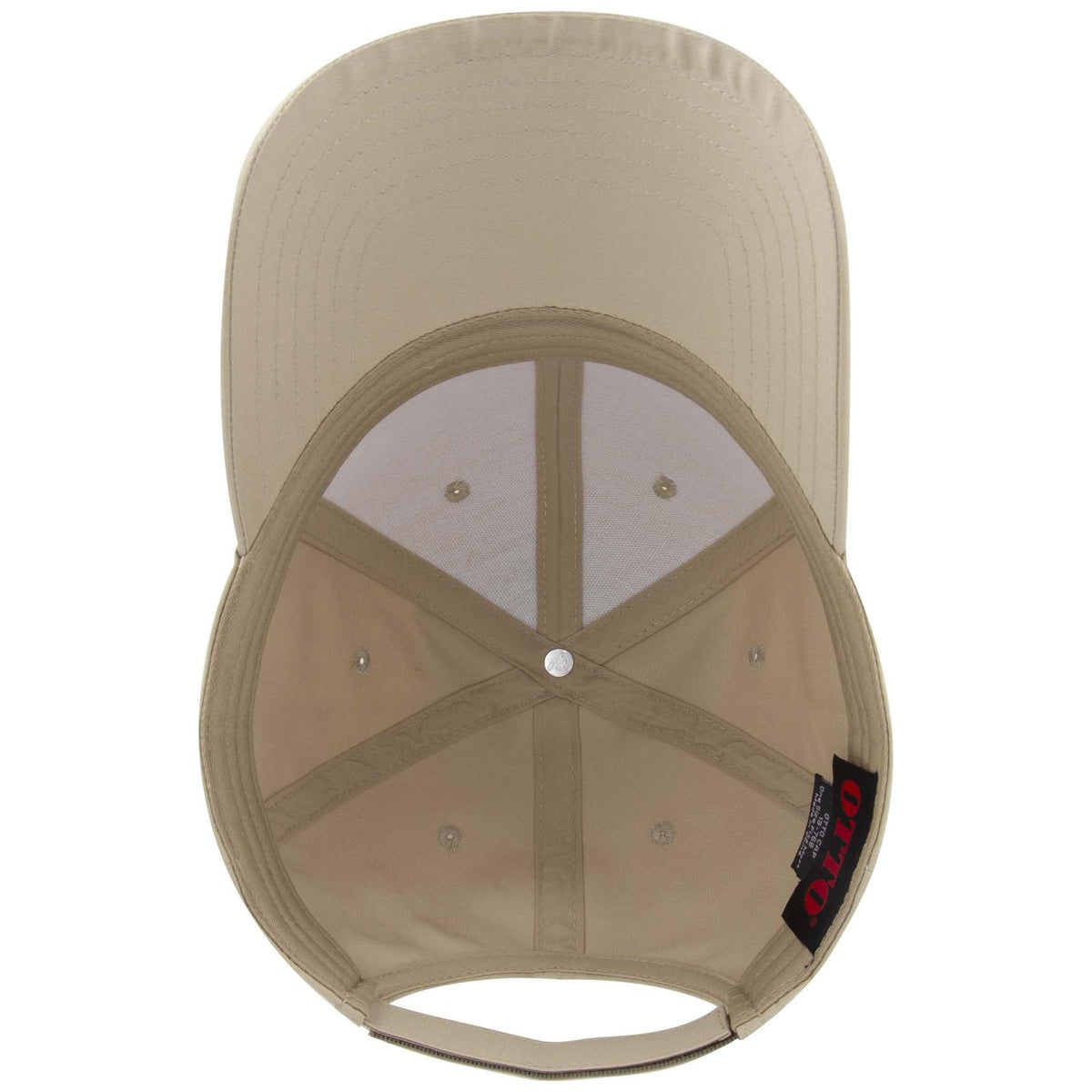Inside View of 032B - Khk OTTO CAP 6 Panel Low Profile Baseball Cap