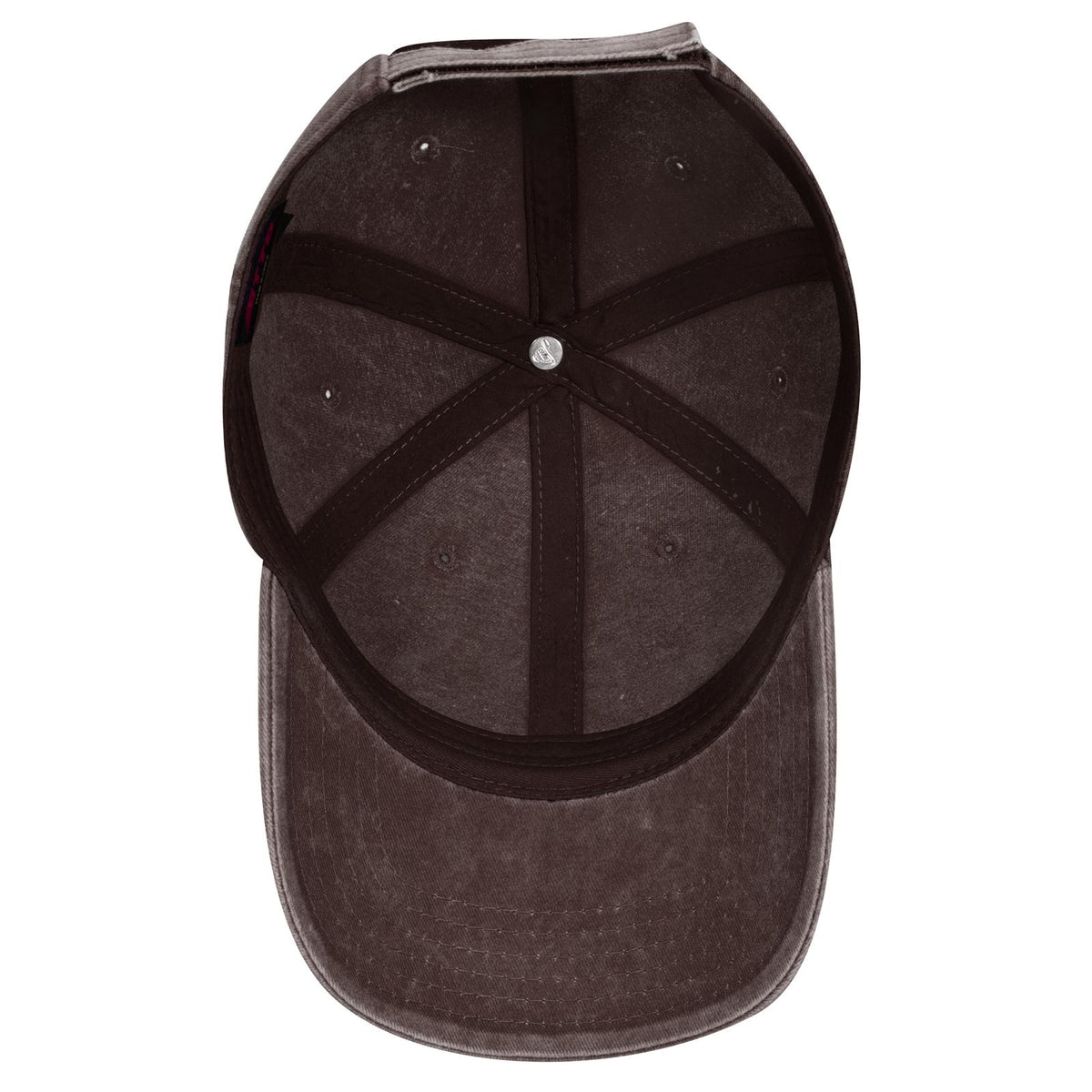 Inside View of 039 - Dk. Brown OTTO CAP 6 Panel Low Profile Dad Hat