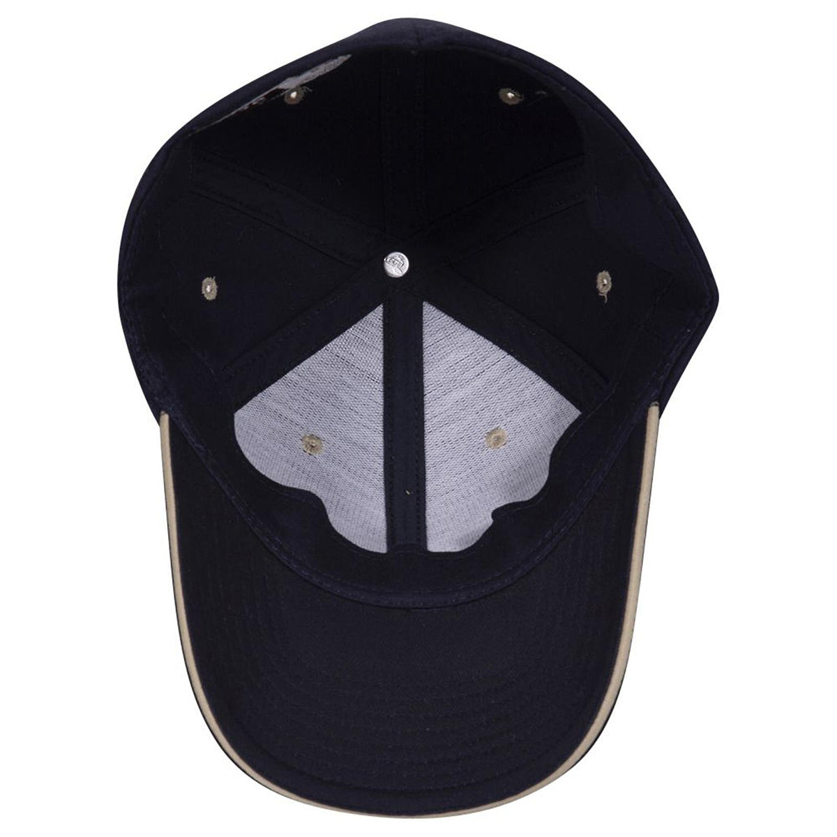 Inside View of 040432 - Nvy/Nvy/Kha OTTO CAP "OTTO FLEX" Fitted 6 Panel Low Profile Baseball Cap